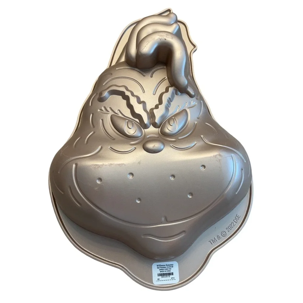 Grinch Williams Sonoma Face Cake Pan 10 Cups Christmas 8342013